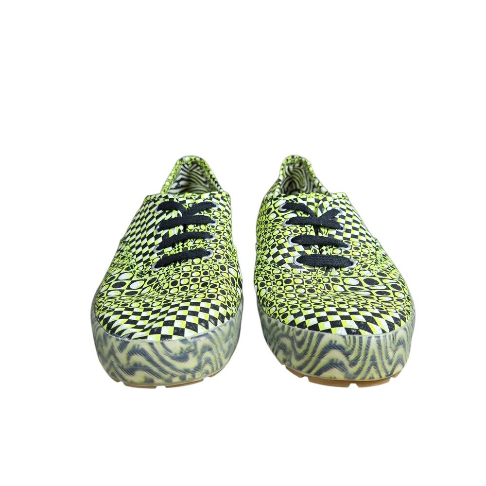 Keds x Maisie Wilen Champion TRX Sneakers Womens 7.5 Green Neon Optical Illusion - Picture 9 of 11